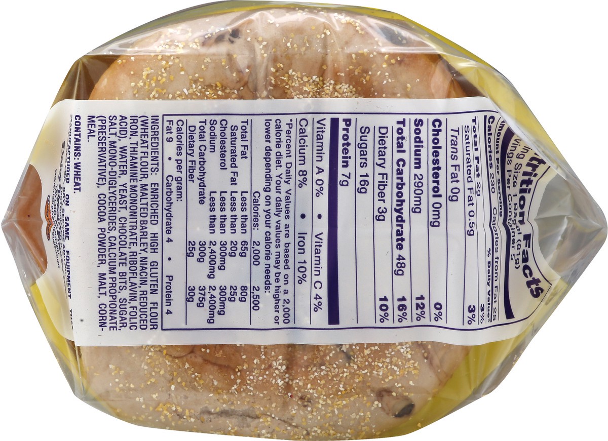 slide 6 of 11, Dairy Fresh Chocolate Chip Bagels 5 ea, 5 ct