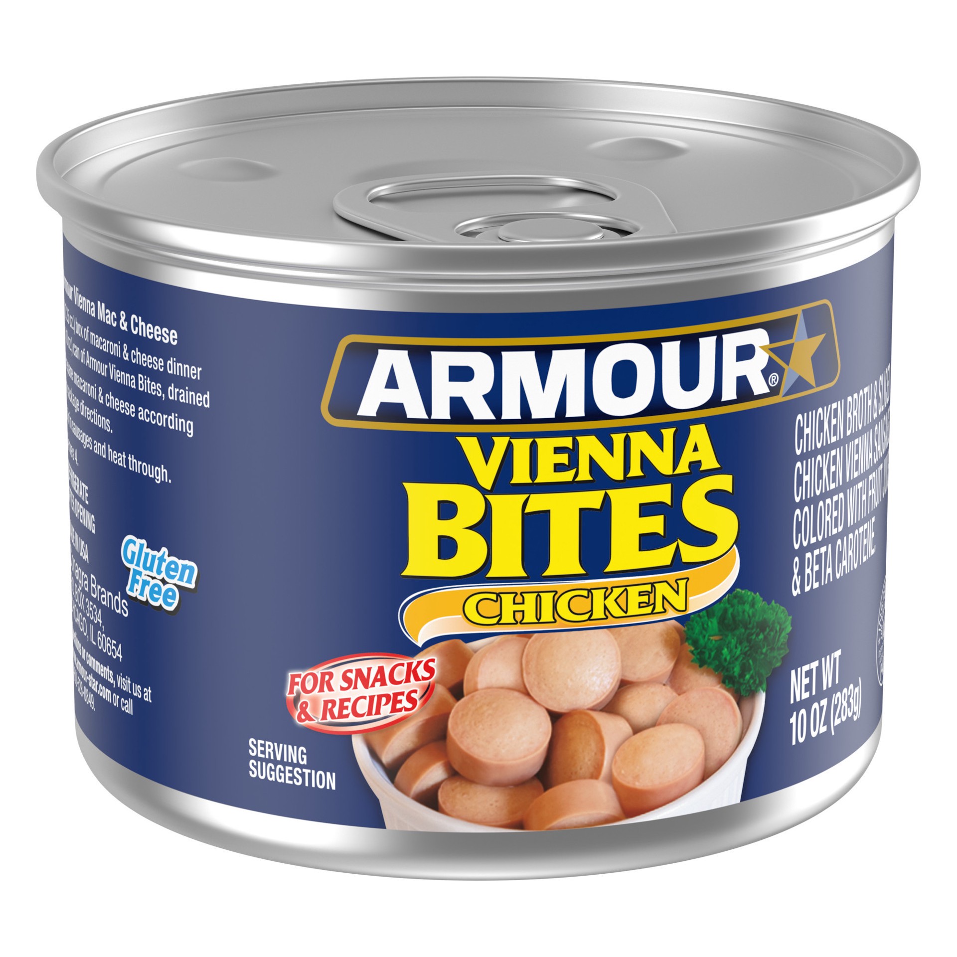 slide 4 of 5, Armour Star Chicken Vienna Sausage Bites, Canned Sausage, 10 OZ, 10 oz