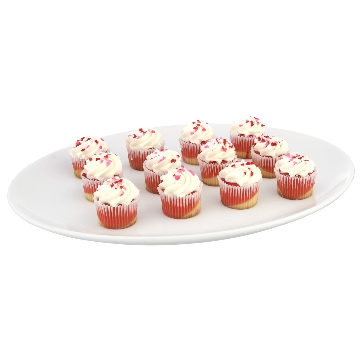 slide 2 of 10, LaBree's Bakery Red And White Mini Cupcakes, 12ct , 10.5 oz
