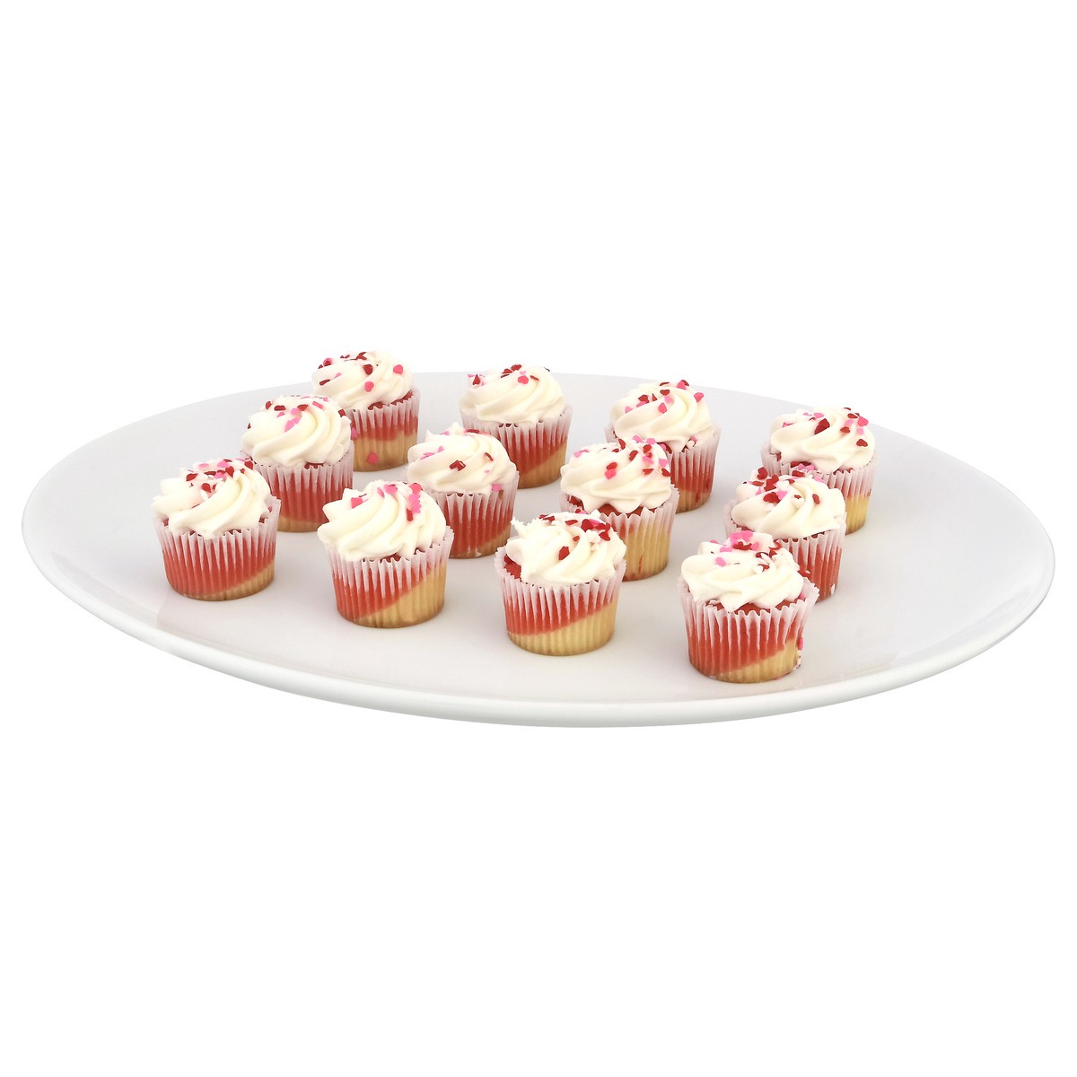 slide 3 of 10, LaBree's Bakery Red And White Mini Cupcakes, 12ct , 10.5 oz
