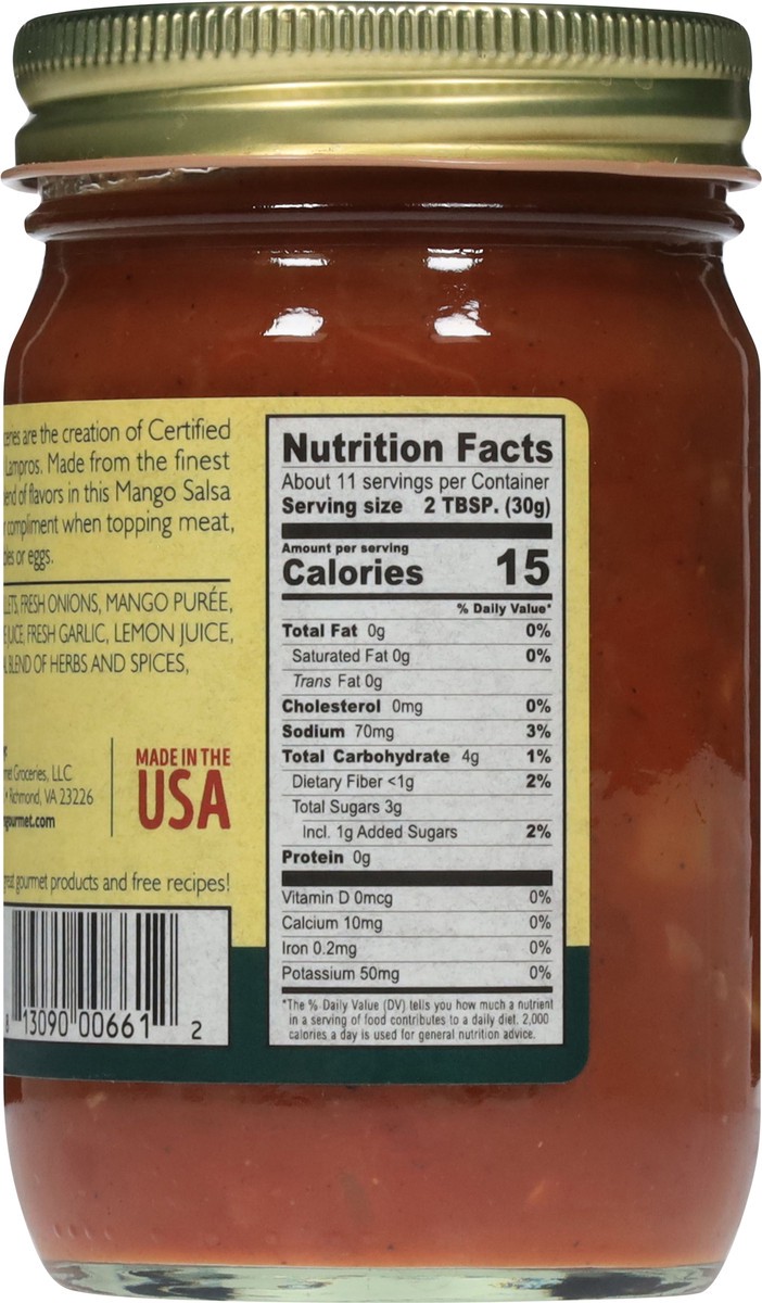 slide 13 of 15, Gunther's Gourmet Tropical Style Mango Salsa 12 oz, 12 oz