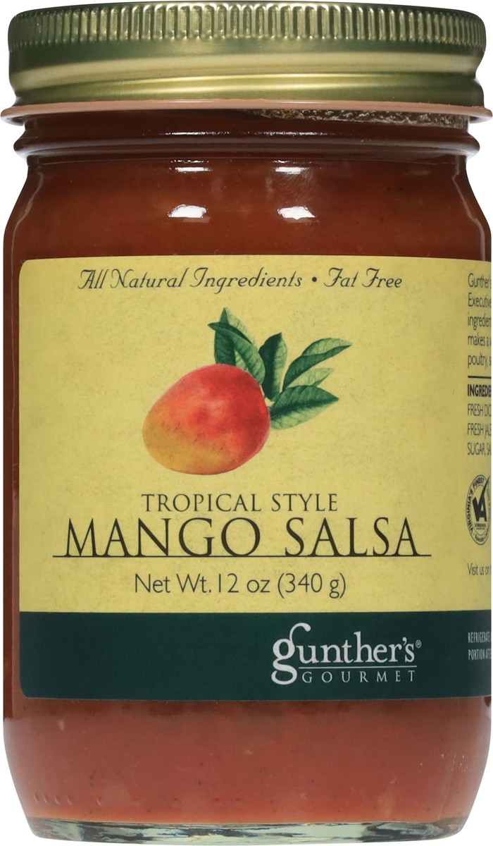 slide 4 of 15, Gunther's Gourmet Tropical Style Mango Salsa 12 oz, 12 oz