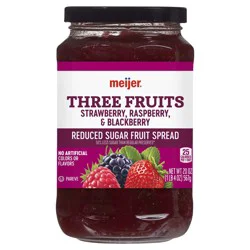 Meijer Strawberry, Raspberry & Blackberry Three Fruits Light Preservatives