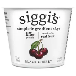 Siggi's siggi’s Icelandic Skyr Lowfat Yogurt, Black Cherry, 5.3 oz.