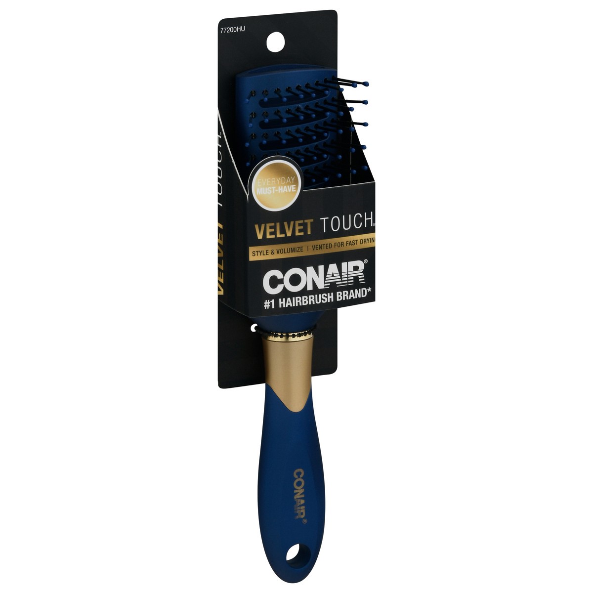 slide 8 of 11, Conair Velvet Touch Hairbrush 1 ea, 1 ct