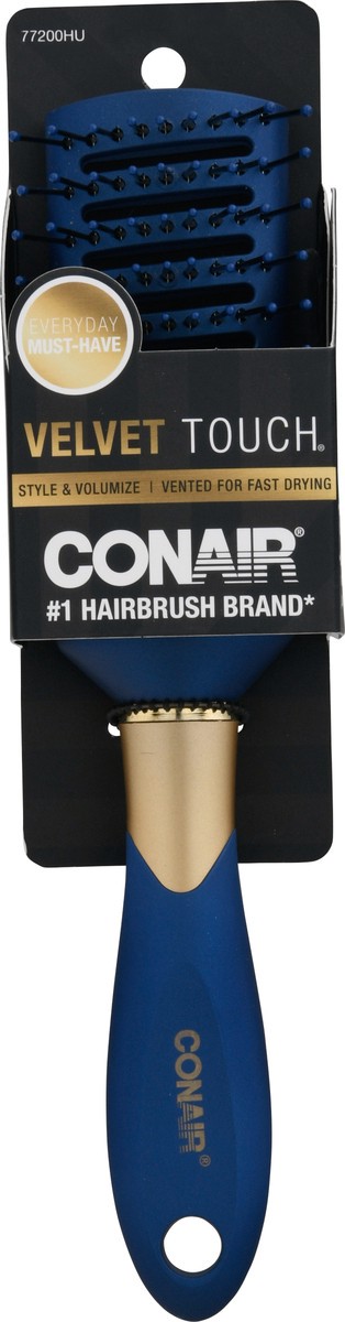 slide 5 of 11, Conair Velvet Touch Hairbrush 1 ea, 1 ct