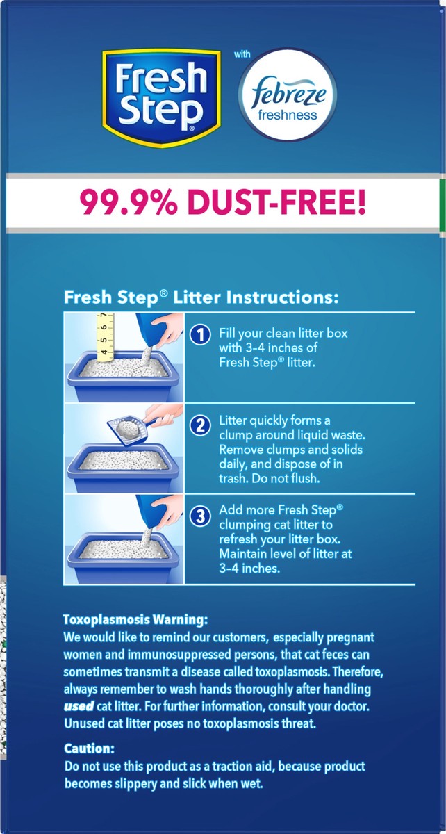 slide 7 of 8, Fresh Step Scoopable Cat Litter, 20 lb