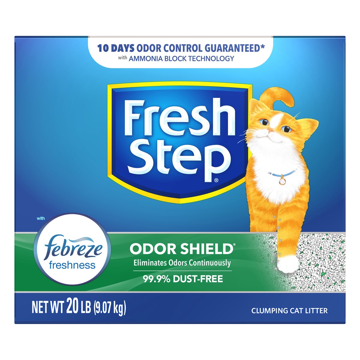 slide 2 of 8, Fresh Step Scoopable Cat Litter, 20 lb