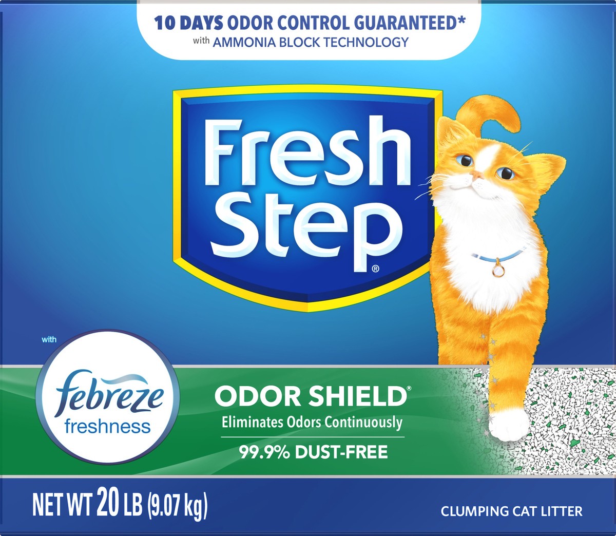 slide 5 of 8, Fresh Step Scoopable Cat Litter, 20 lb