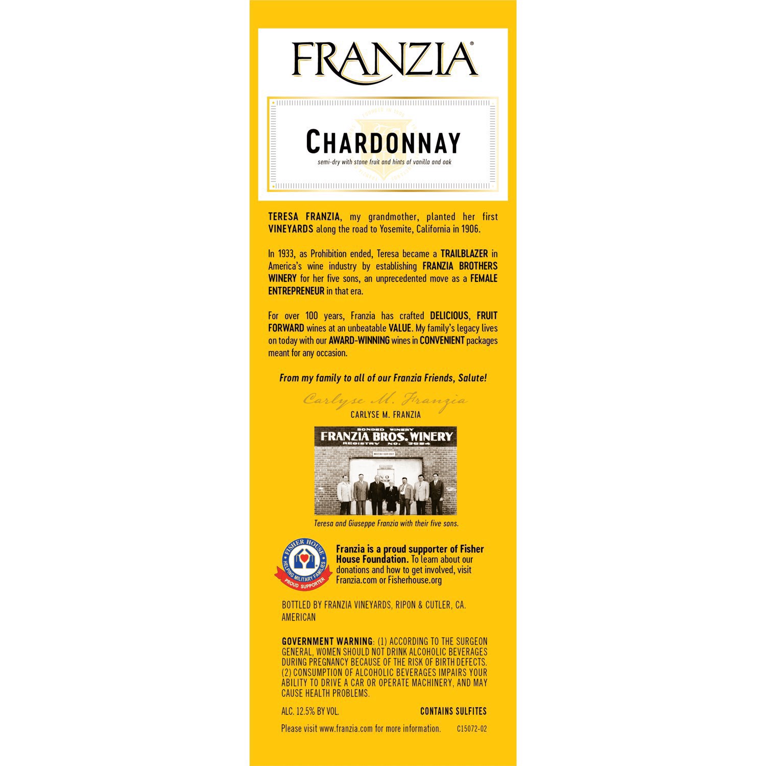 slide 11 of 12, Franzia Chardonnay, White Wine, American, 1 ct, 3L Box, 3 liter