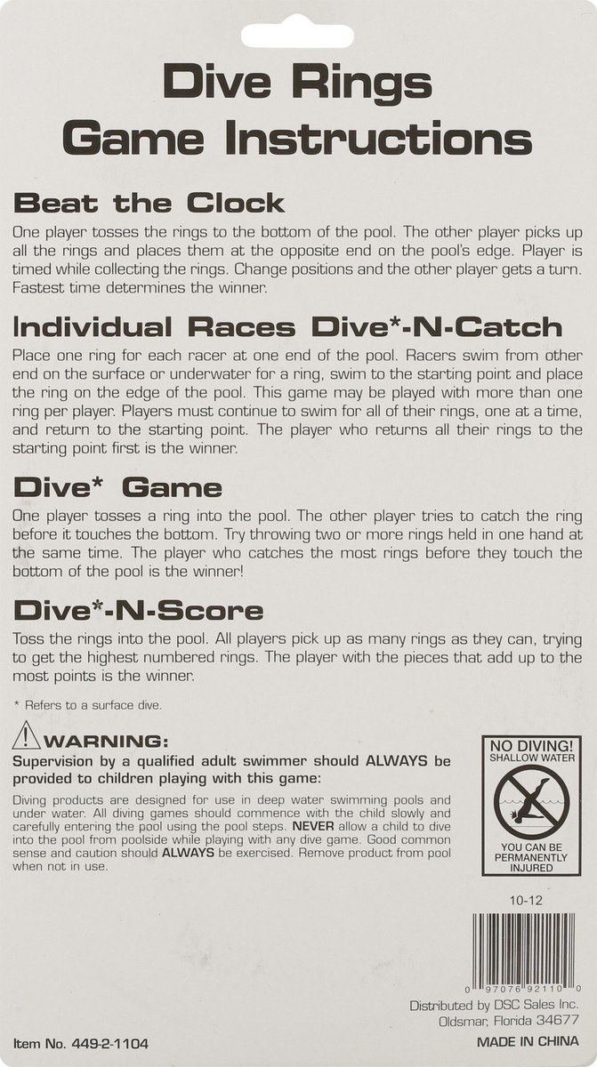 slide 3 of 11, NON BRAND Dive Rings, 1 ct