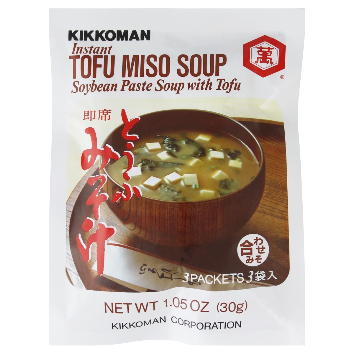 slide 1 of 1, Kikkoman Instant Tofu Miso Soup Mix, 1.05 oz