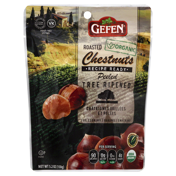 slide 1 of 1, Gefen Roasted Chestnuts, 3 oz