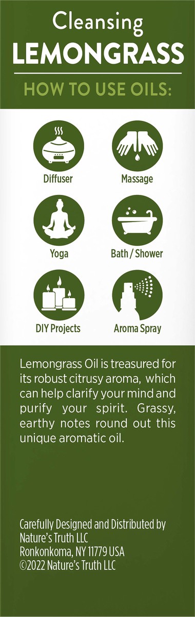 slide 3 of 7, Nature's Truth Natures Truth Essential Lemongrass Oil, 0.5 fl oz