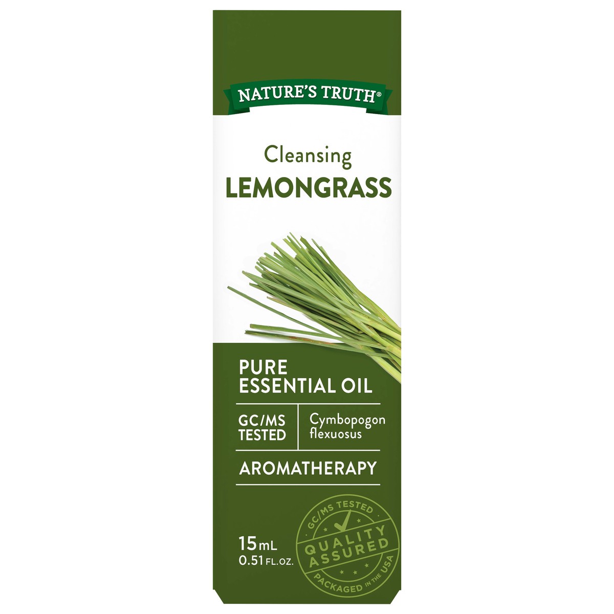 slide 1 of 7, Nature's Truth Natures Truth Essential Lemongrass Oil, 0.5 fl oz