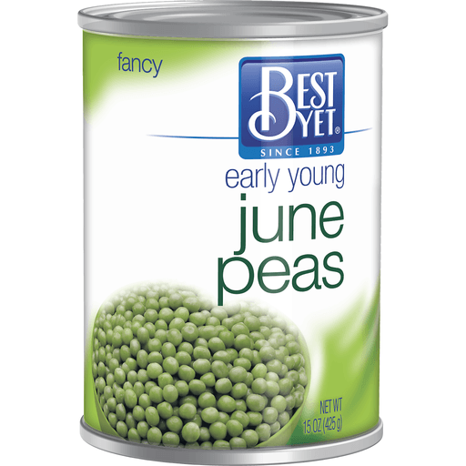 slide 1 of 1, Best Yet Early Young June Peas, 15 oz