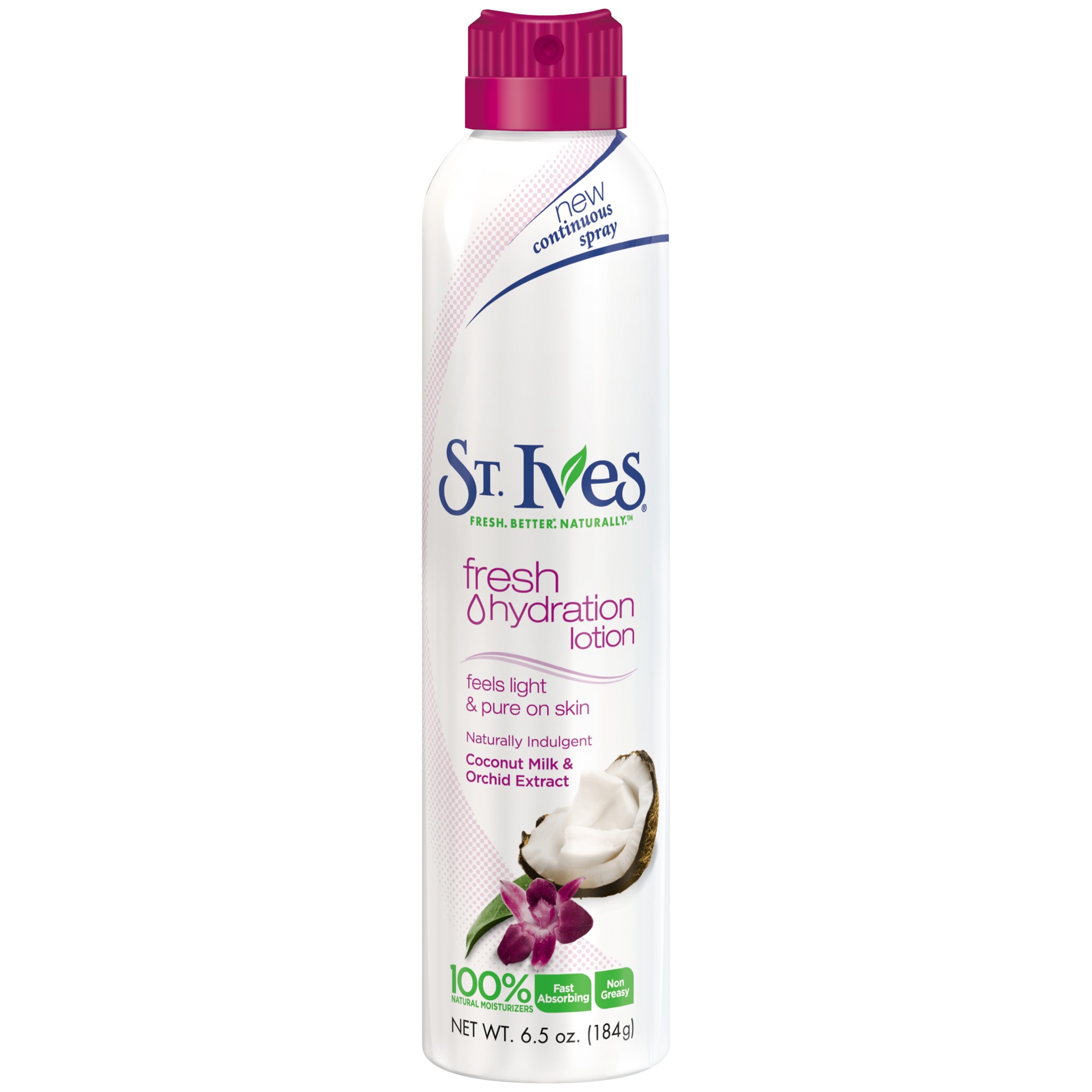 slide 1 of 5, St. Ives Coconut Milk & Orchid Extract Fresh Hydration Lotion Spray, 6.5 oz