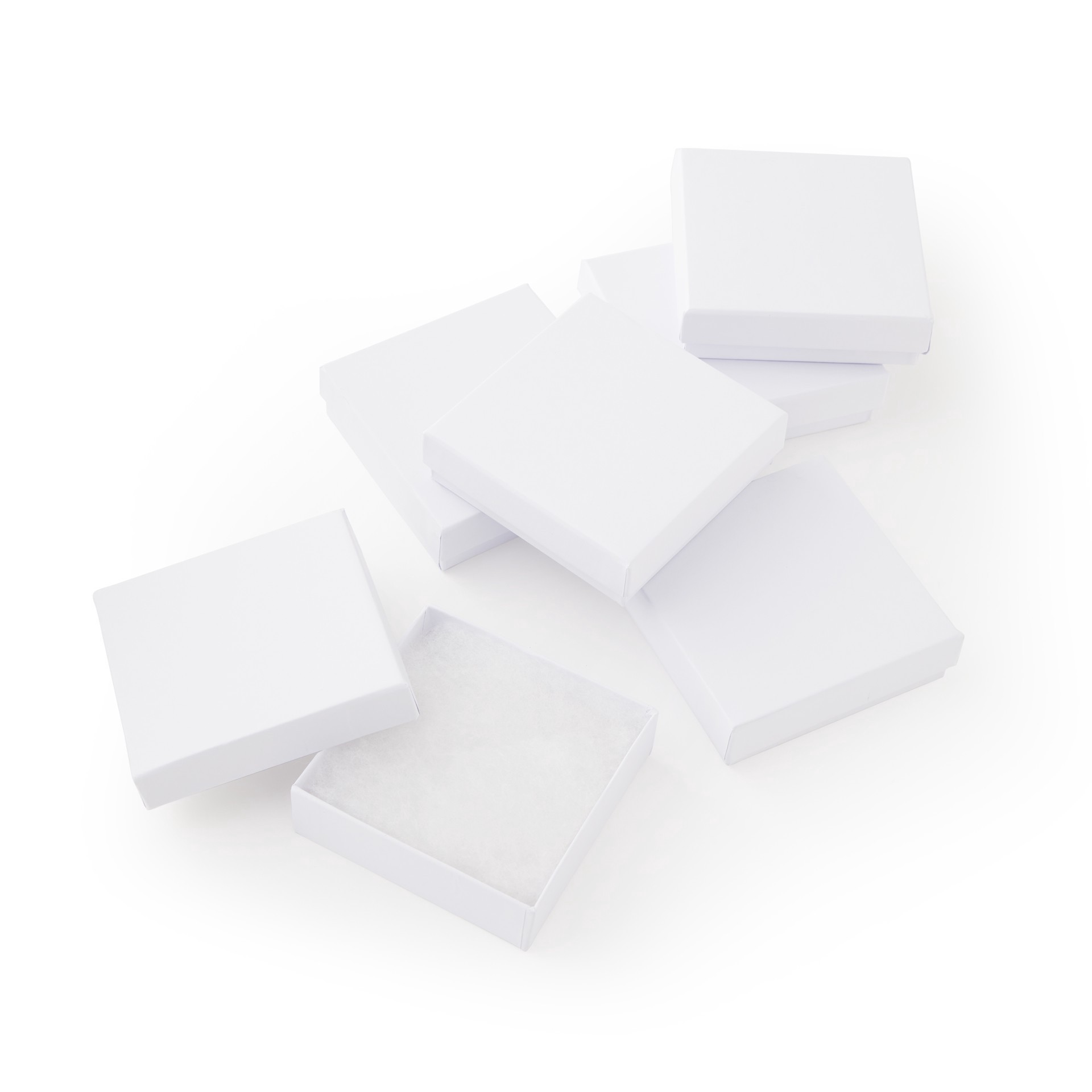 slide 3 of 3, White Bracelet Boxes By Bead Landing, 3.7 in x 3.7 in x 1.1 in