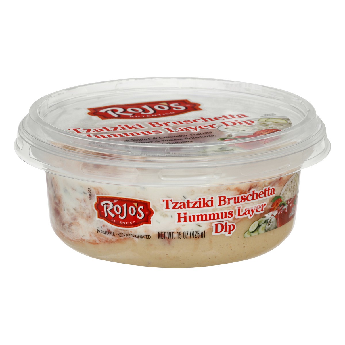 slide 3 of 12, Rojo's Tzatziki Bruschetta Hummus Layer Dip 15 oz, 15 oz