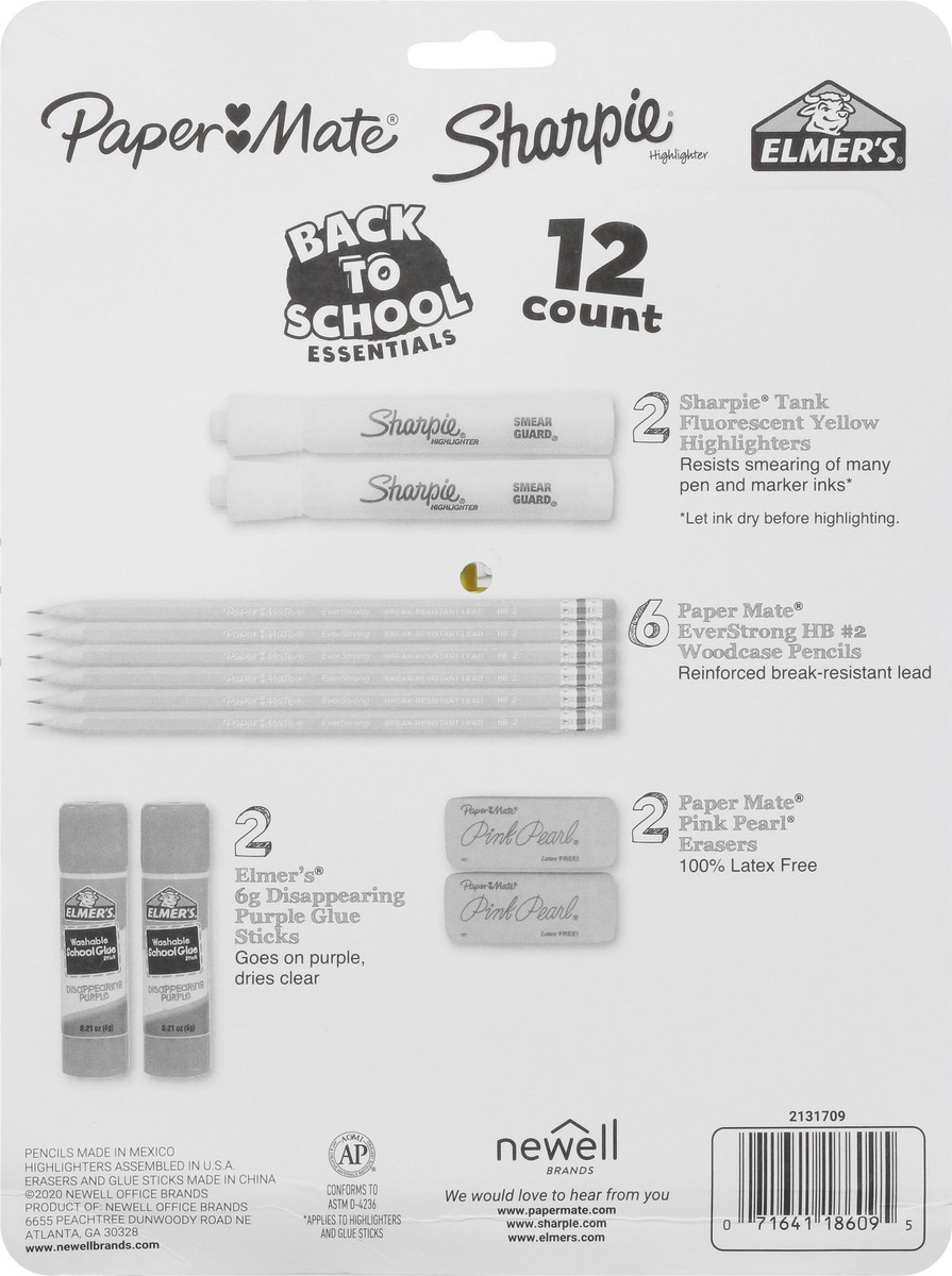 slide 5 of 9, Newell Brands Back to School Essentials 12 ea, 12 ct