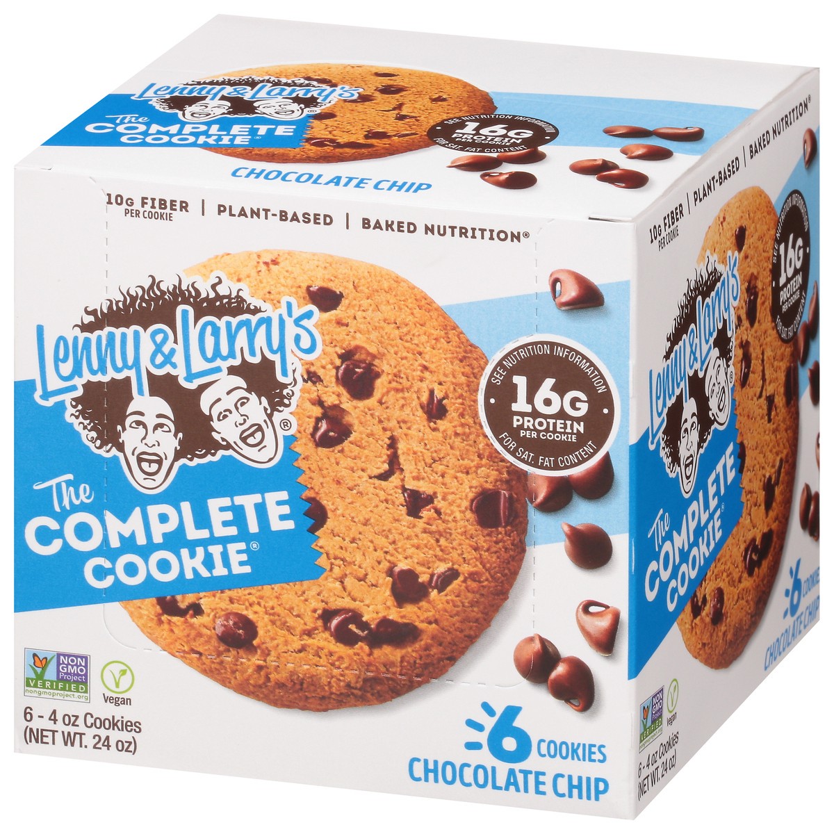 slide 2 of 12, Lenny & Larry's Chocolate Chip The Complete Cookie 6 - 4 oz Cookies, 6 ct