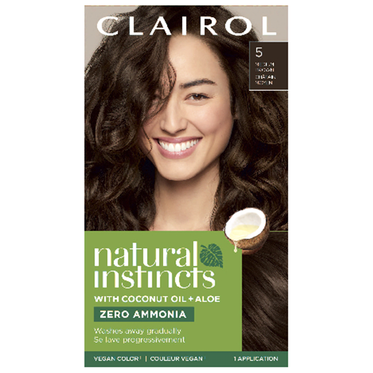 slide 1 of 5, Clairol Natural Instincts Dark Brown 4 Hair Coloring Kit, 1 ct