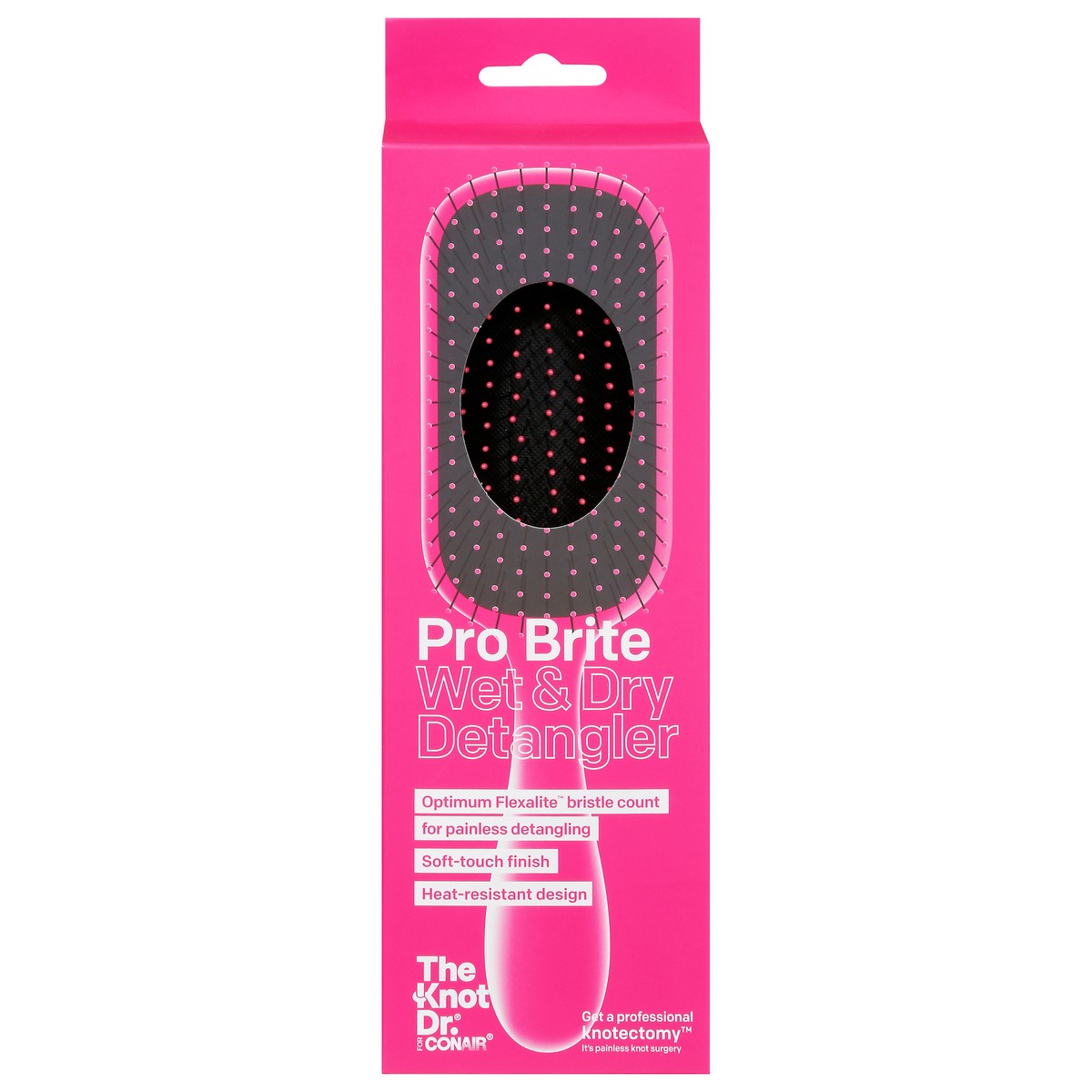 slide 1 of 12, The Knot Dr. Pro Brite Wet & Dry Detangler 1 ea, 1 ct