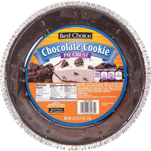 slide 1 of 1, Best Choice Chocolate Cookie Pie Crust, 6 oz