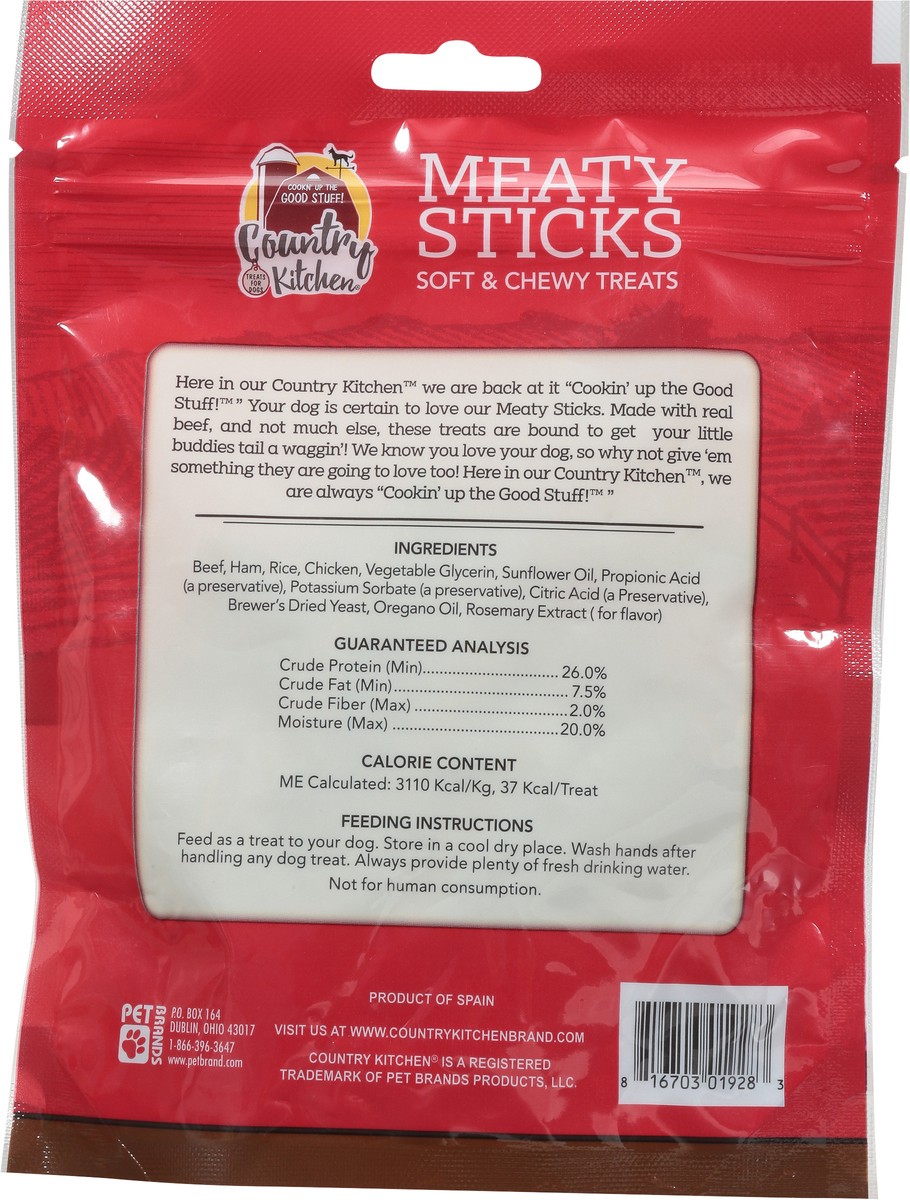 Country Kitchen Meaty Sticks Soft & Chewy Beef Recipe Treats for Dogs 5 ...