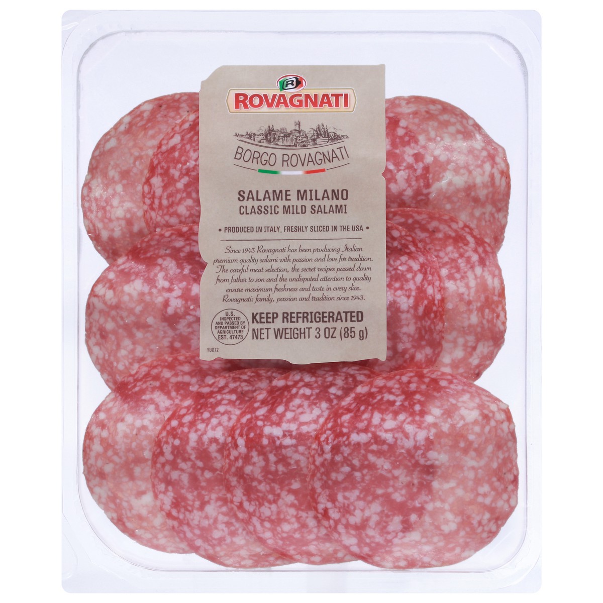 slide 1 of 14, Rovagnati Salami 3 oz, 3 oz