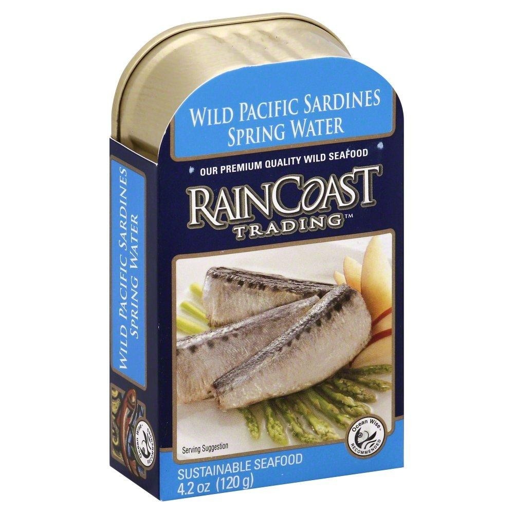 slide 1 of 1, Raincoast Trading Sardines In Spring Water, 4.2 oz