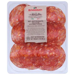 Rovagnati Hot Soppressata Smoke Flavoring Spicy Salami with Smoke Flavoring 3 oz