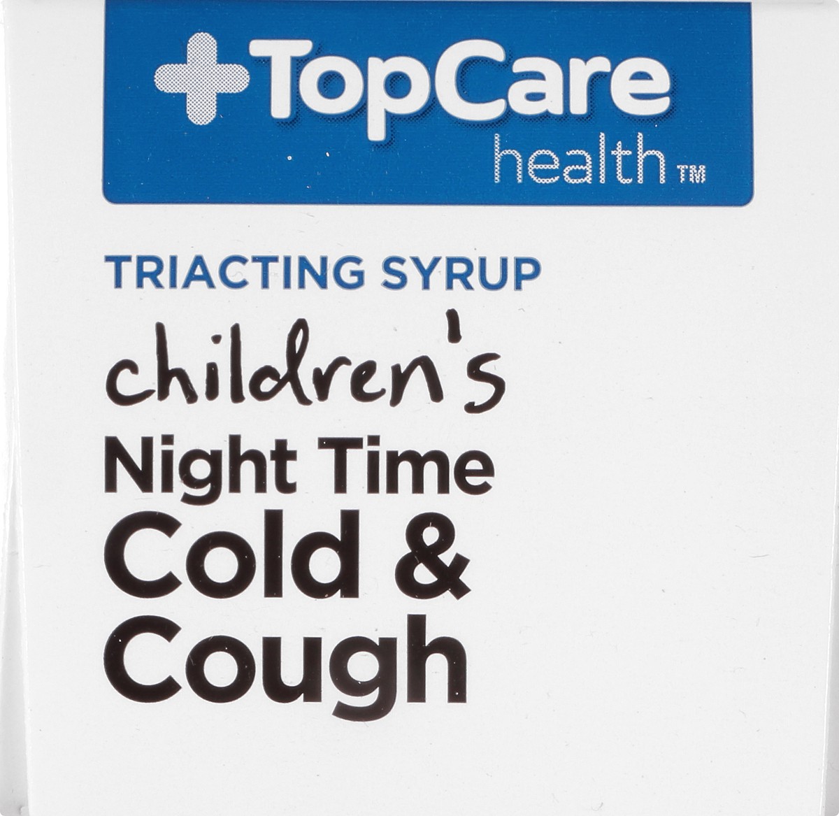 slide 9 of 9, Topcare Health Triacting Syrup Children's Night Time Grape Flavor Cold & Cough 4 oz Box, 4 oz