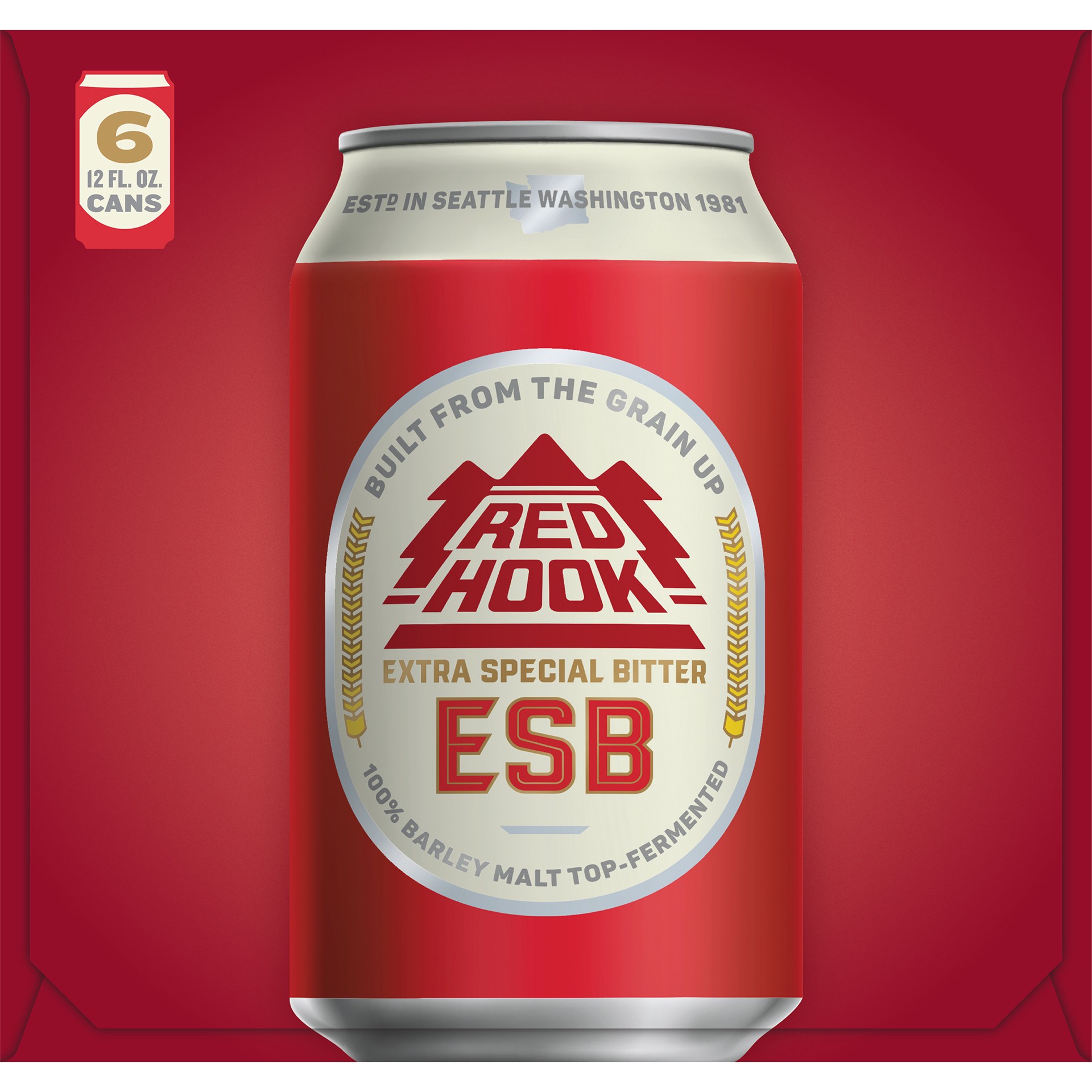 slide 2 of 2, Redhook ESB Extra Special Bitter, 6 Pack 12 FL OZ Cans, 6 ct; 12 oz