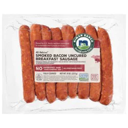 Niman Ranch All-Natural Uncured Smoked Bacon Breakfast Sausage 8 oz