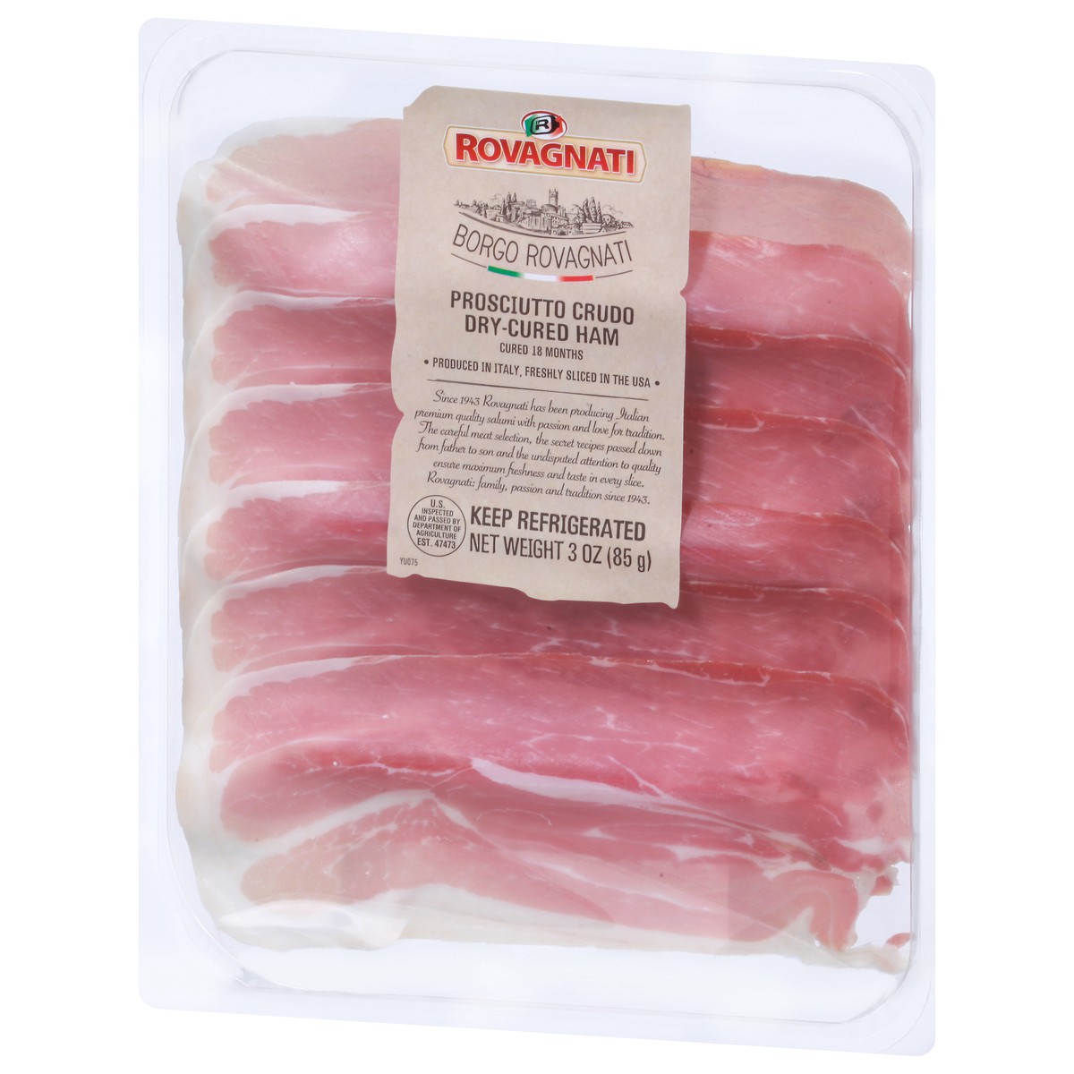 slide 10 of 14, Rovagnati Dry-Cured Ham 3 oz, 3 oz