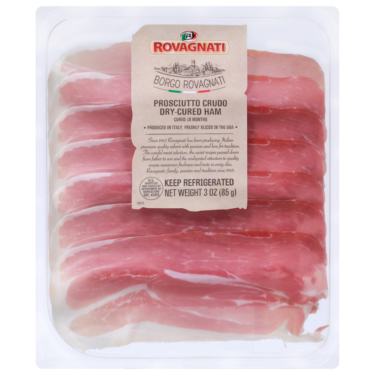slide 7 of 14, Rovagnati Dry-Cured Ham 3 oz, 3 oz