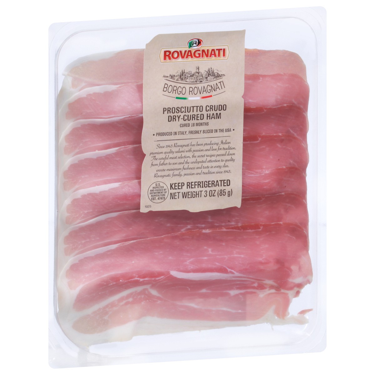 slide 14 of 14, Rovagnati Dry-Cured Ham 3 oz, 3 oz