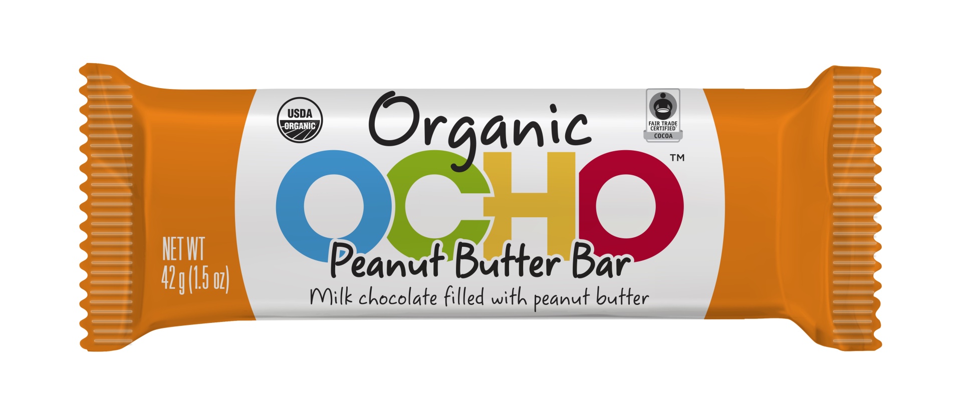 slide 1 of 1, OCHO Organic Peanut Butter Bar, 1.5 oz