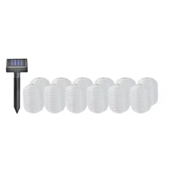 ROOM & RETREAT Rr 12ct Solar Nylon Lantern String Light