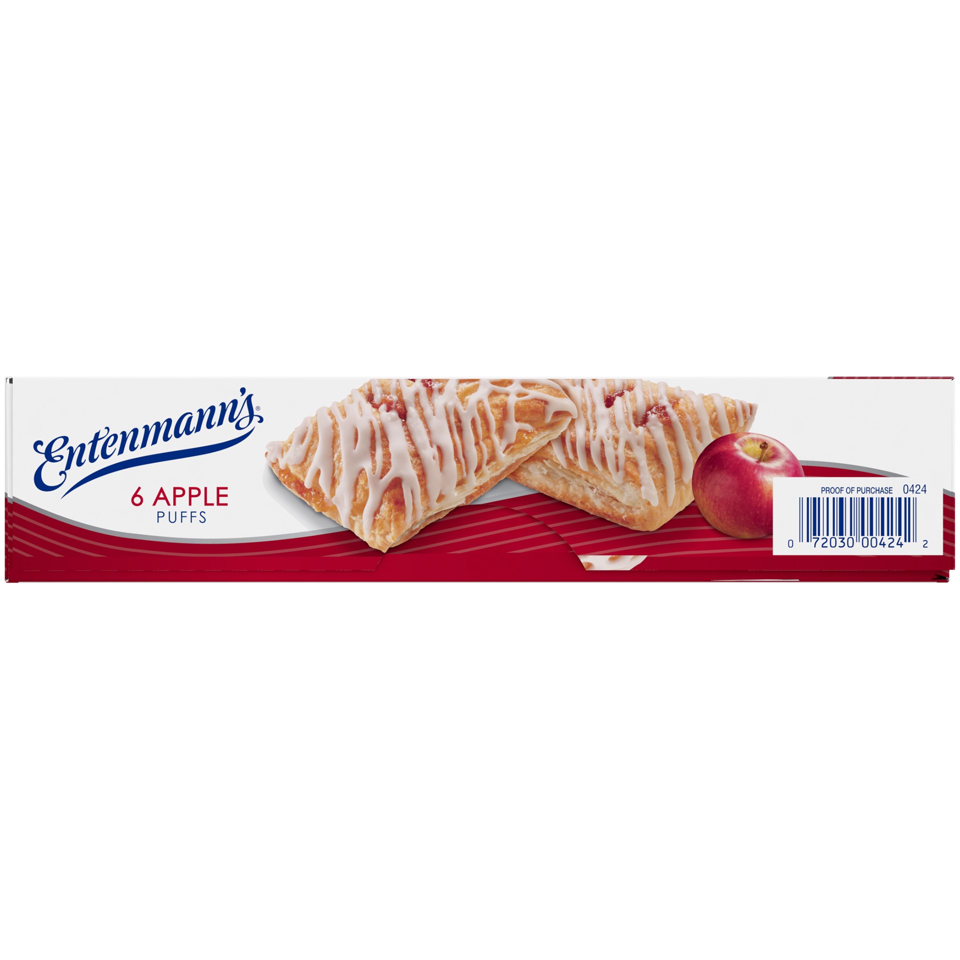 slide 2 of 5, Entenmann's Apple Puffs, 6 count, Pastries, 19 oz Box, 6 ct