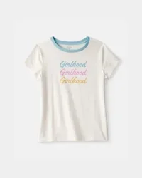 Carter's Girls "Girlhood" Graphic Tee - Cream S