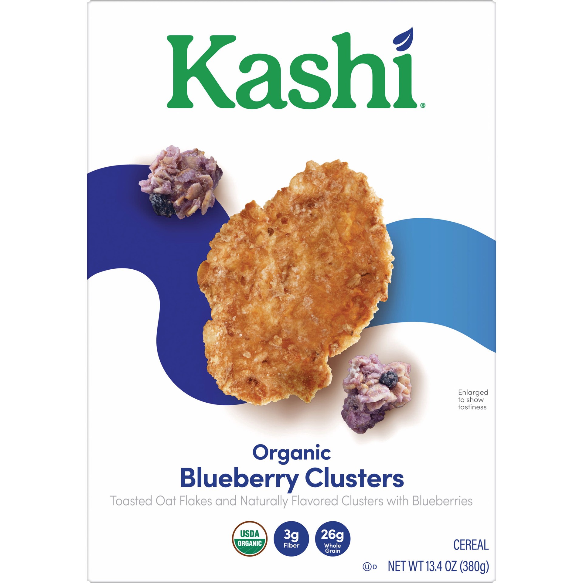 slide 5 of 5, Kashi Breakfast Cereal, Fiber Cereal, Family Breakfast, Blueberry Clusters, 13.4oz Box, 1 Box, 13.4 oz