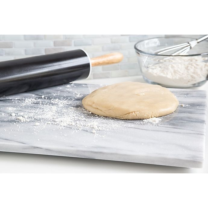slide 4 of 5, Fox Run Marble Pastry Board - White/Grey, 1 ct