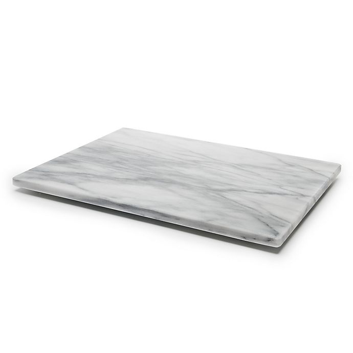 slide 1 of 5, Fox Run Marble Pastry Board - White/Grey, 1 ct