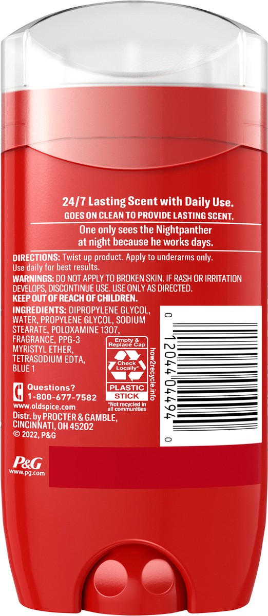 slide 3 of 3, Old Spice Aluminum Free Deodorant for Men, NightPanther, 48 Hr. Protection, 3.0 oz, 3 oz