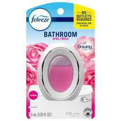 Febreze Bathroom Air Freshener, Odor-Fighting, Downy April Fresh Scent, 1 Count