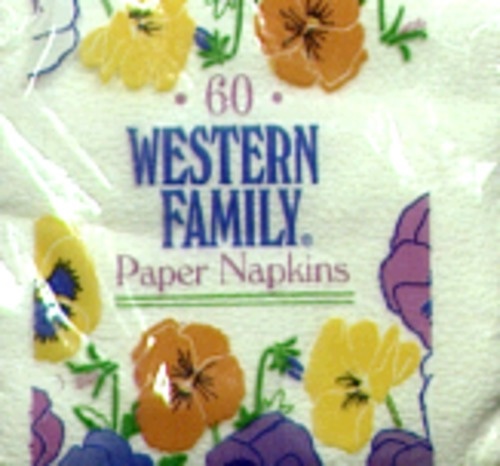 slide 1 of 1, Western Family Napkins, 60 ct