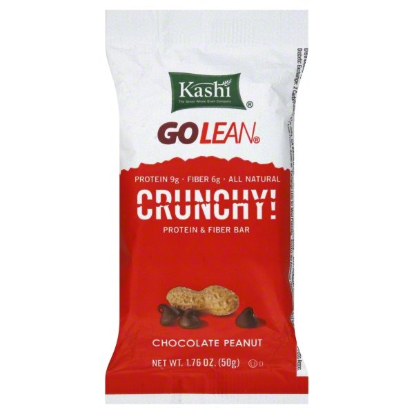 slide 1 of 1, Kashi Golean Crunchy Chocolate Peanut Protein & Fiber Bar, 1.76 oz
