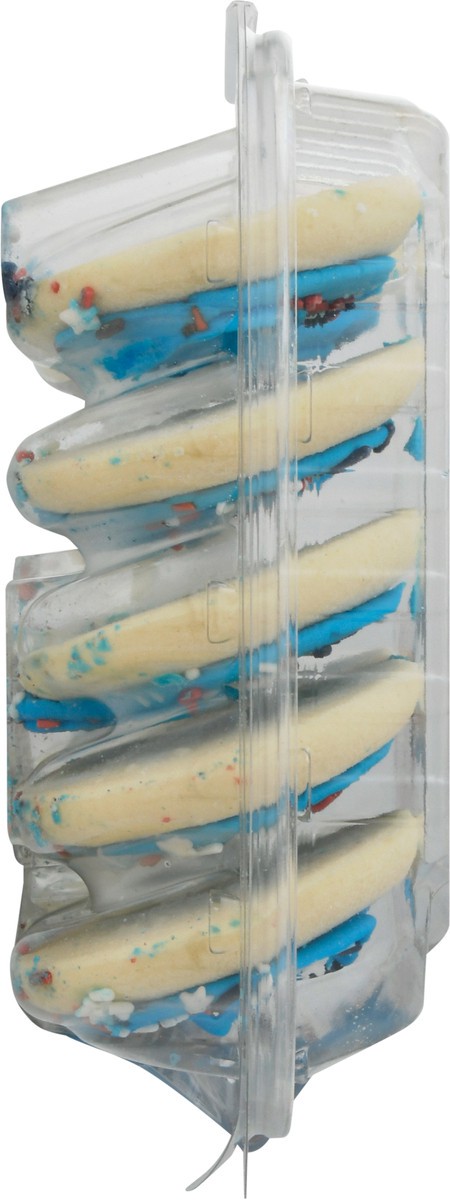 slide 7 of 9, Lofthouse Blue Frosted Sugar Cookies, Patriotic, 13.5 oz, 10 ct, 10 ct